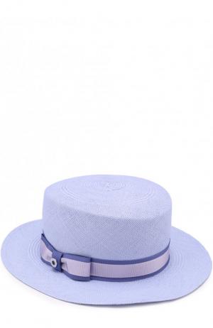 Соломенная шляпа Venezia Loro Piana. Цвет: лиловый