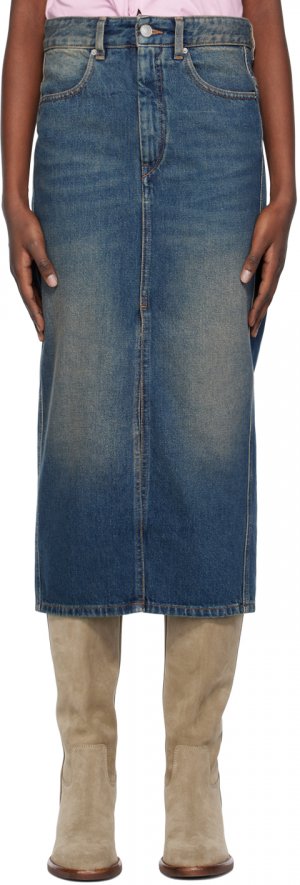 Синяя джинсовая юбка-миди Julicia Isabel Marant