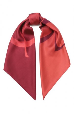 Шелковый платок Elie Saab. Цвет: красный