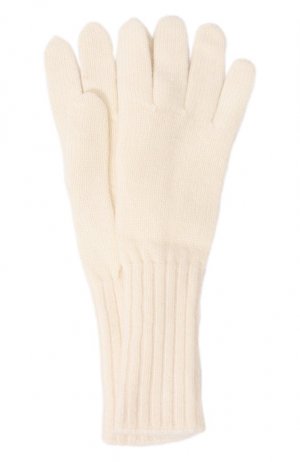 Кашемировые перчатки Tegin. Цвет: кремовый