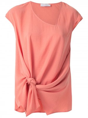 Блузка с драпировкой Mara Mac. Цвет: розовый