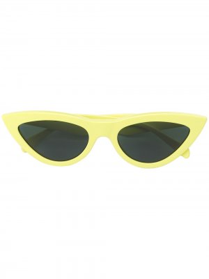 Солнцезащитные очки кошачий глаз Celine Eyewear. Цвет: желтый