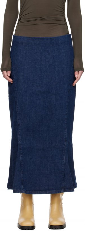 Джинсовая юбка-макси цвета индиго Emanuel Paloma Wool