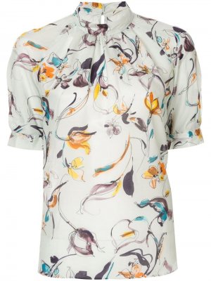 Блузка с цветочным принтом Tomorrowland. Цвет: разноцветный