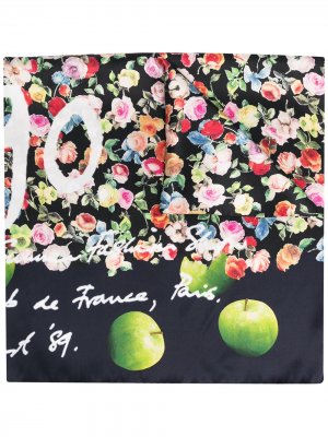 Платок с цветочным принтом PAUL SMITH. Цвет: синий