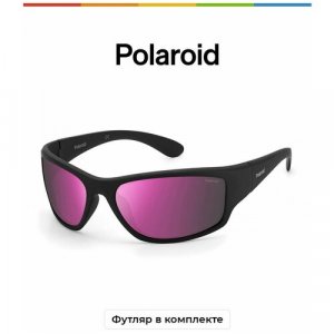 Солнцезащитные очки , черный Polaroid. Цвет: черный