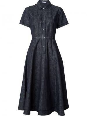 Джинсовое платье-рубашка Tomas Maier. Цвет: синий