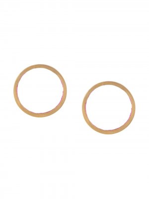 Позолоченные серьги-кольца Katerina Makriyianni. Цвет: золотистый