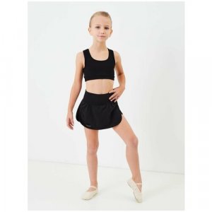 Юбка-шорты для танцев и гимнастики , размер 42, черный Flavour Knit. Цвет: черный