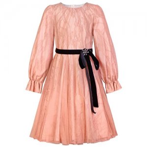 Платье для девочки AL999517 персикового цвета 6 лет Aletta. Цвет: розовый
