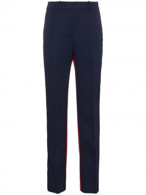 Прямые брюки с контрастными панелями Calvin Klein 205W39nyc. Цвет: синий