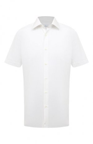 Хлопковая сорочка Giampaolo. Цвет: белый