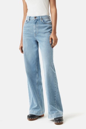 Синие джинсы Balfour с длинными и широкими штанинами , синий Jigsaw