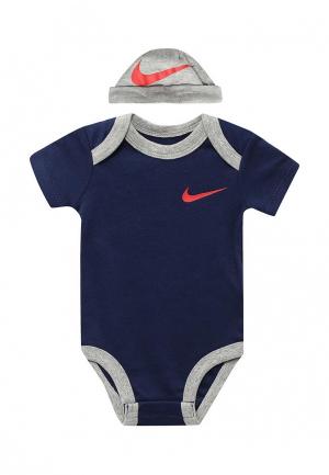 Комплект для новорожденного Nike. Цвет: синий