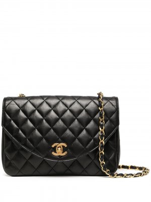 Маленькая сумка на плечо 1985-1993 годов Chanel Pre-Owned. Цвет: черный