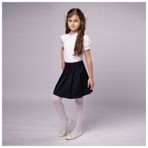 Школьная юбка , размер 140, черный Мануфактурная лавка. Цвет: черный