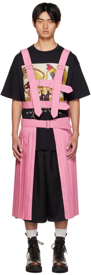 Розовая юбка со складками KIDILL