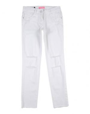 Джинсовые брюки GAUDÌ. Цвет: белый