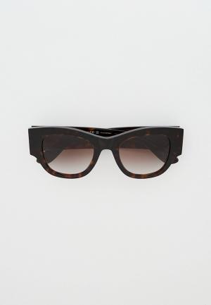 Очки солнцезащитные Alexander McQueen AM0420S 002. Цвет: коричневый