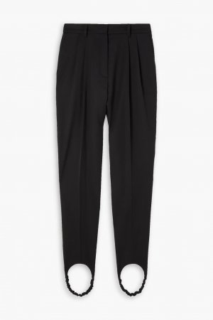 Плиссированные шерстяные брюки с зауженными штрипками , черный Magda Butrym