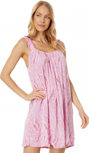 Сорочка с рюшами и бретелями Miami Breeze , цвет Pastel Pink P.J. Salvage