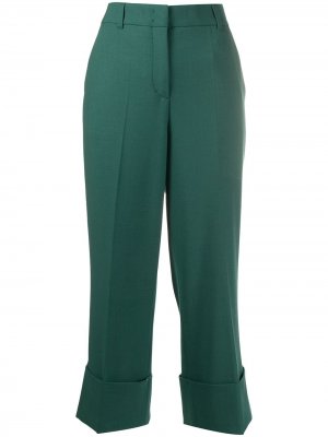 Укороченные брюки с завышенной талией Dorothee Schumacher. Цвет: зеленый