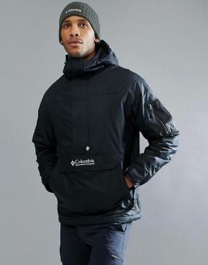 Черная утепленная куртка-пуловер с капюшоном Challenger-Черный Columbia