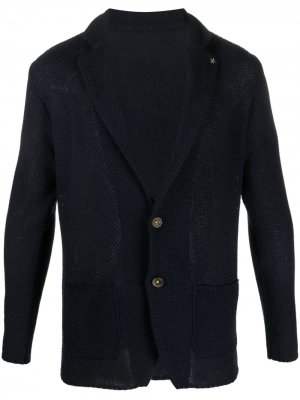 Однобортный пиджак Manuel Ritz. Цвет: синий
