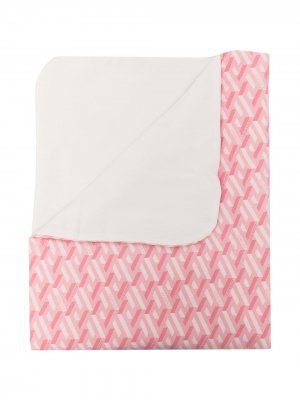 Одеяло с логотипом Versace Kids. Цвет: розовый