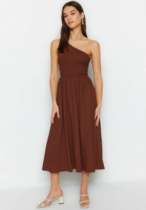 Летнее платье , коричневый Trendyol
