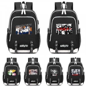 Рюкзак для подростков в стиле аниме «Наруто», школьные сумки унисекс, ноутбука с мультяшным принтом, школьный мальчиков и девочек Mochil Bandai