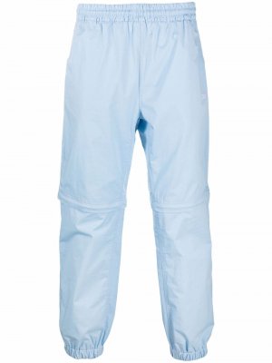 Спортивные брюки с вышитым логотипом MSGM. Цвет: синий