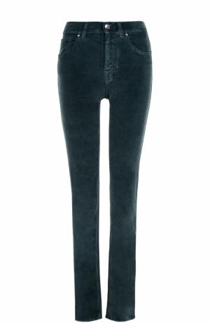 Бархатные джинсы-скинни Jacob Cohen. Цвет: зеленый
