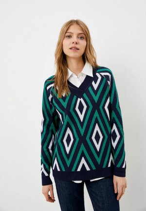 Пуловер Vivawool. Цвет: синий