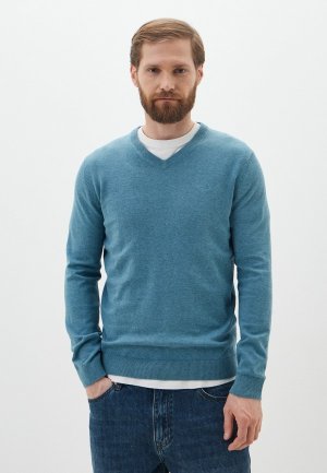 Пуловер Tom Tailor. Цвет: бирюзовый