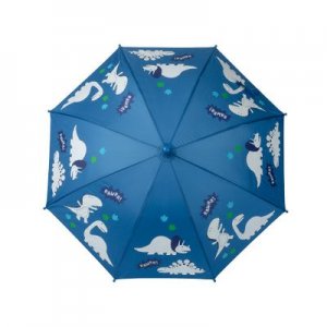 Зонт трость полуавтоматический для мальчиков INSTREET. Цвет: синий