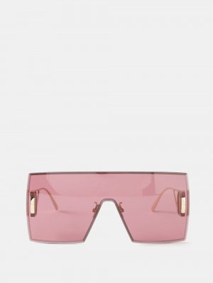 30montaigne m1u солнцезащитные очки-маска без оправы DIOR, бургундия Dior