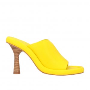 Босоножки Paloma Barceló Leather Round Toeline Spool Heel, желтый Barcelo