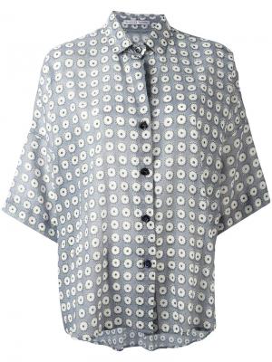 Circles print shortsleeved shirt Stephan Janson. Цвет: синий