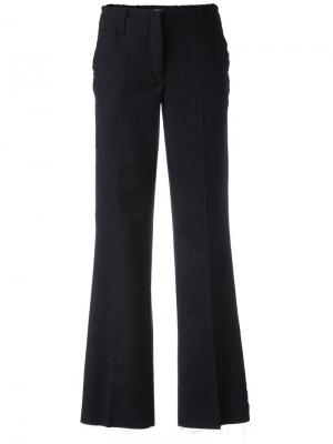 Расклешенные брюки с бахромой Dondup. Цвет: чёрный