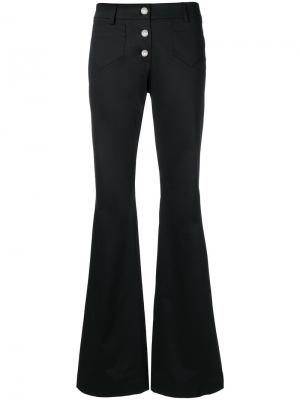 Расклешенные джинсы в стиле ретро Moschino. Цвет: черный