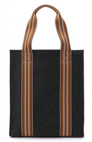 Сумка-шопер Suitcase Stripe Loro Piana. Цвет: серый
