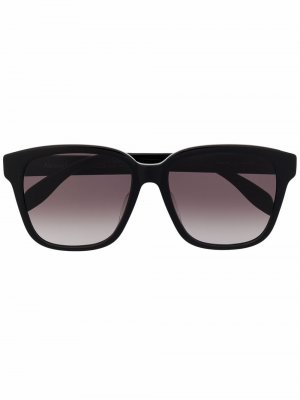 Солнцезащитные очки в квадратной оправе Alexander McQueen. Цвет: черный