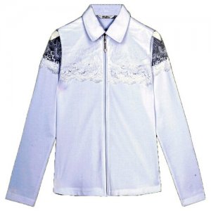 Школьная блуза , размер 152, белый Deloras. Цвет: белый