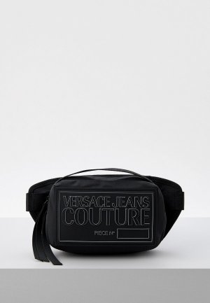 Сумка поясная Versace Jeans Couture. Цвет: черный