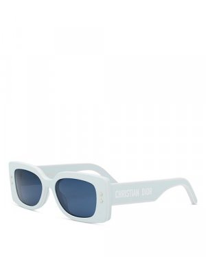 Прямоугольные солнцезащитные очки Pacific S1U, 53 мм DIOR, цвет Blue Dior