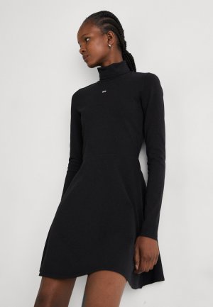 Платье из джерси FIT FLARE DRESS , черный Tommy Jeans