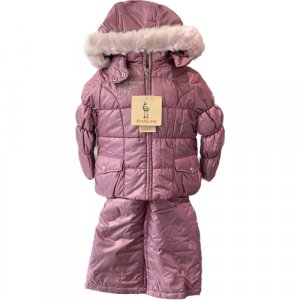 Комплект верхней одежды размер 86, розовый ArctiLine. Цвет: розовый/сиреневый