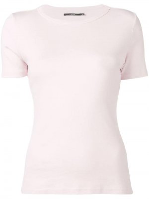 Приталенная футболка с круглым вырезом J Brand. Цвет: розовый