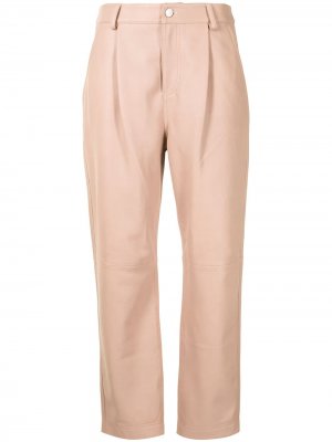 Прямые брюки с завышенной талией RED Valentino. Цвет: розовый